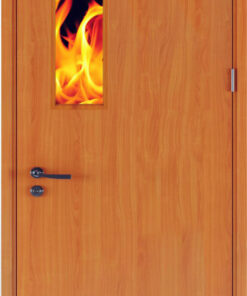 Cửa gỗ chống cháy Gia Huy Door GHD GCC-P1G1
