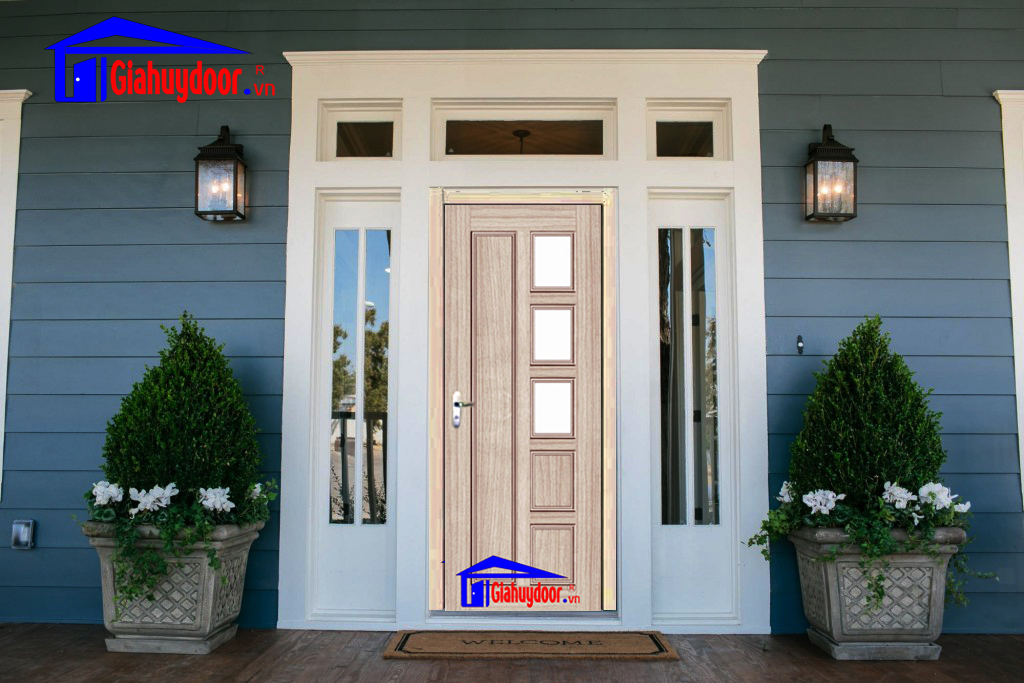 Cửa nhựa gỗ ghép thanh GHD NG-Y26 giahuydoor 0886.500.500