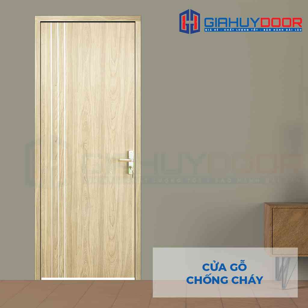Cửa gỗ chống cháy GCC MDF Laminate P1R2 23029