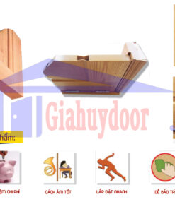 Mẫu góc cấu tạo cửa gỗ công nghiệp HDF