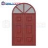 Cửa thép vân gỗ dạng vòm TVGVom-SGD-5