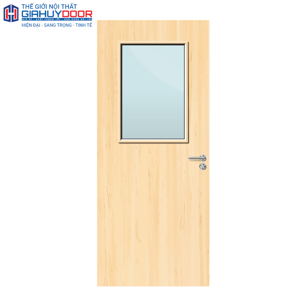 Cửa thép chống cháy P1G1 kính chống cháy 1 ô kính