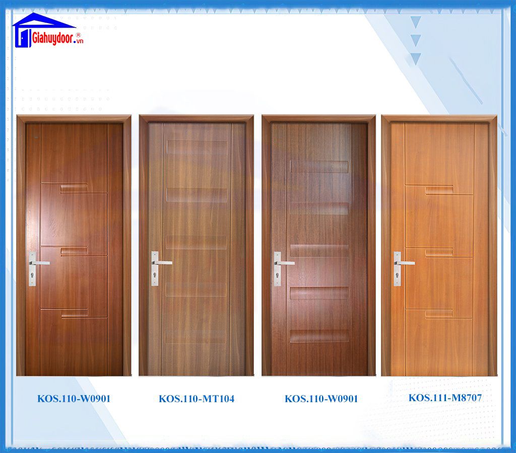 Một số mẫu mã cửa nhựa vân gỗ cao cấp