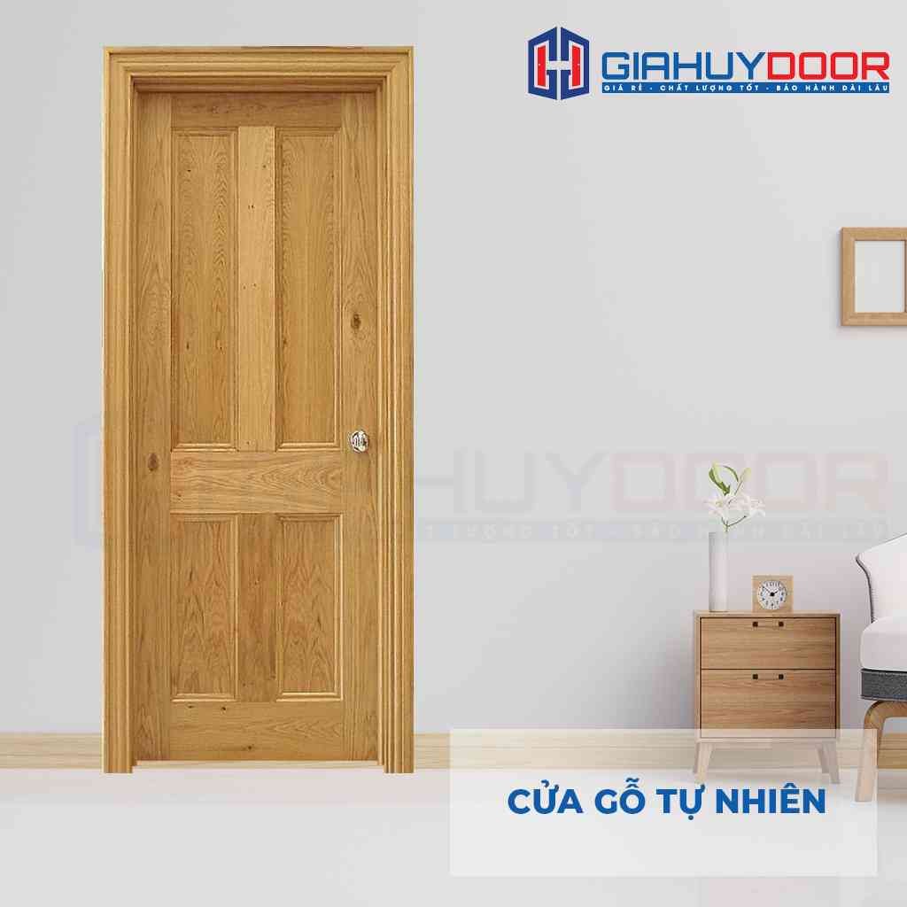 Mẫu cửa phòng ngủ gỗ sồi tự nhiên 4A của GIAHUYDOOR Mẫu cửa phòng ngủ gỗ sồi tự nhiên 4A của GIAHUYDOOR