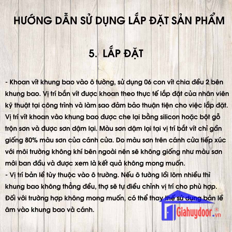 TIÊU CHUẨN KỸ THUẬT SẢN PHẨM CÔNG TY WIN QUY ĐỊNH BẢO HÀNH THƯƠNG HIỆU-GIA HUY DOOR