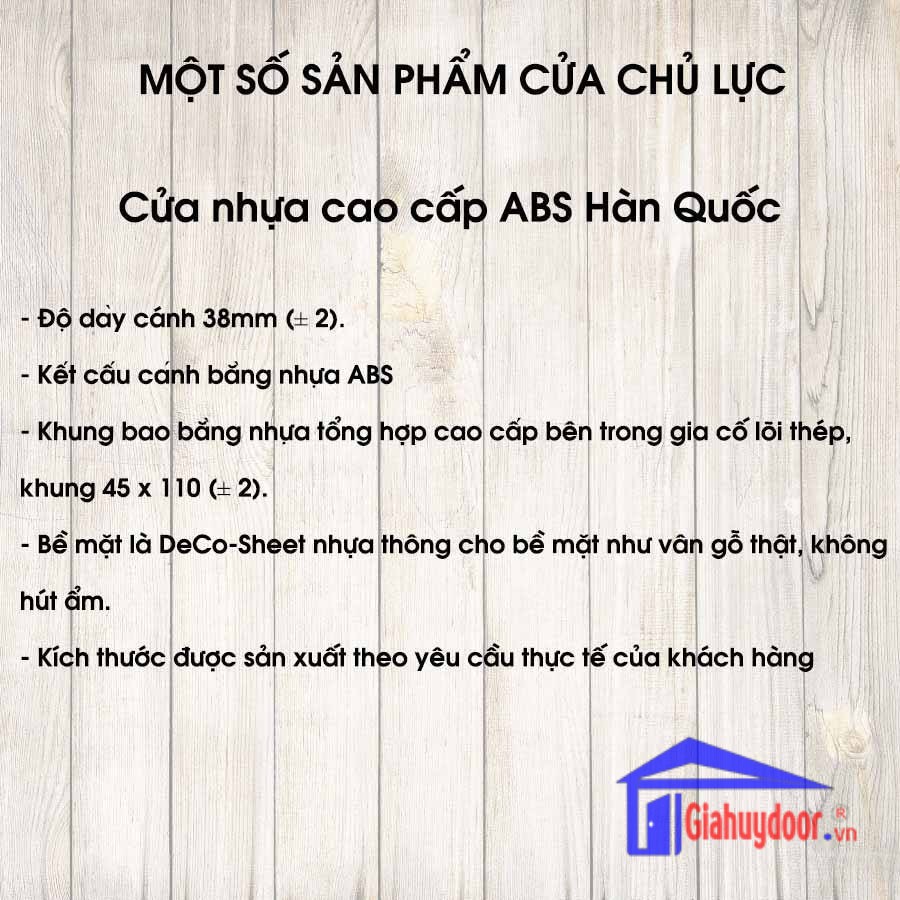TIÊU CHUẨN KỸ THUẬT SẢN PHẨM CÔNG TY WIN QUY ĐỊNH BẢO HÀNH THƯƠNG HIỆU-GIA HUY DOOR